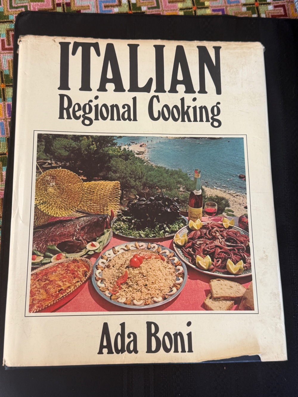 Vintage 1969 Italian regional cooking hardcover cookbook Ada Boni